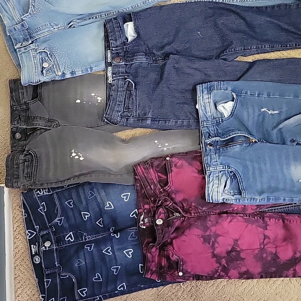 6 GIRLS Denim Jeans size 10!!! - Picture 3 of 9
